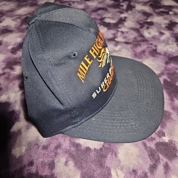 Vintage 1998 Denver Broncos Super Bowl Champions Snapback Hat Mile High Magic - Picture 3 of 5